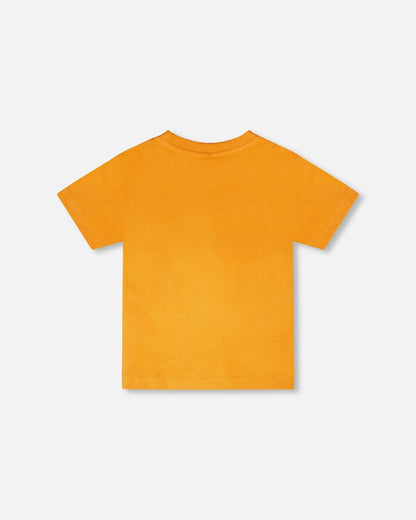 Organic Cotton Short Sleeve T-Shirt Orange-2