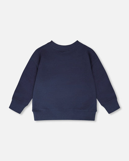 French Terry Sweatshirt Blue-2
