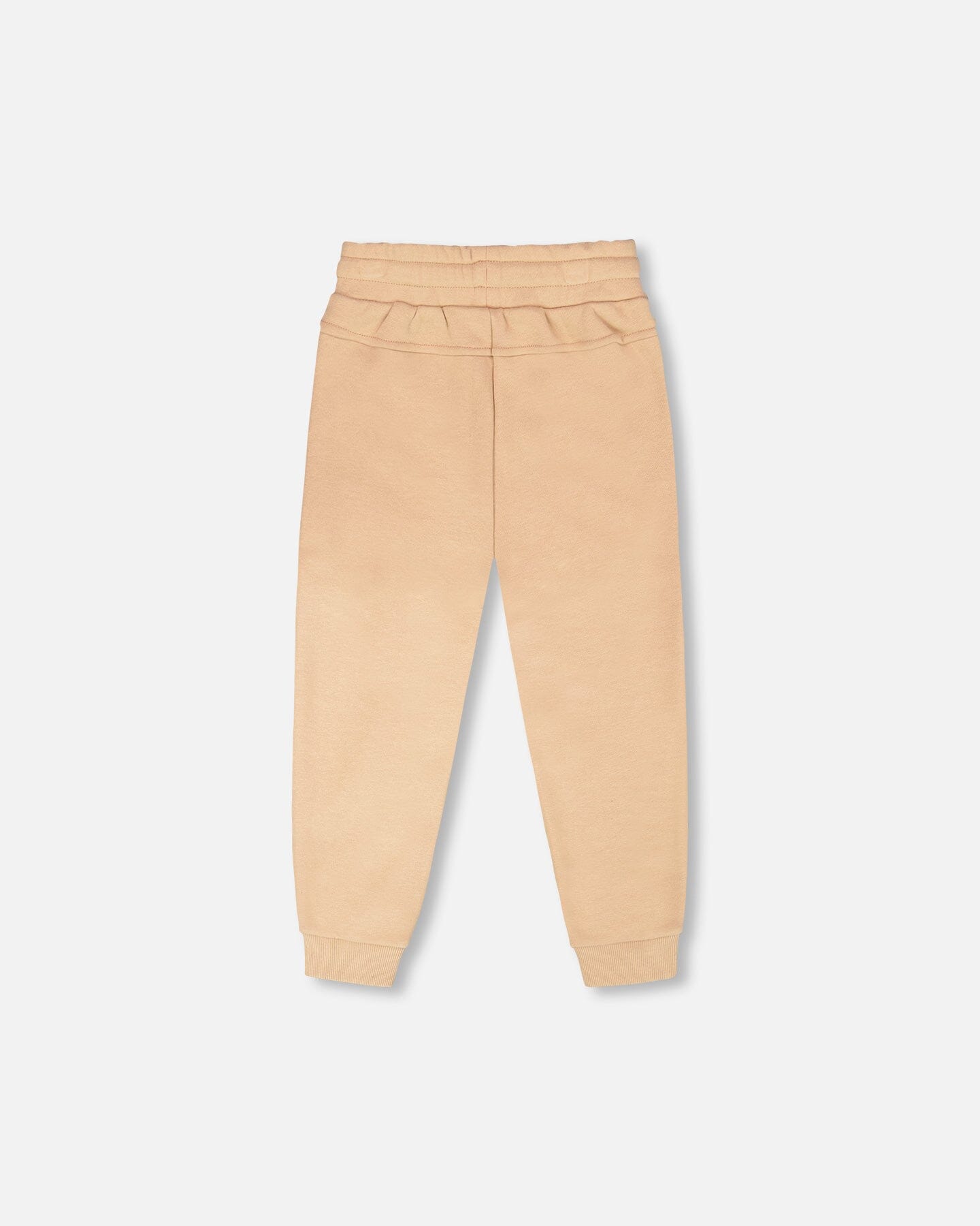 French Terry Sweatpants With Cross Seams Beige-2
