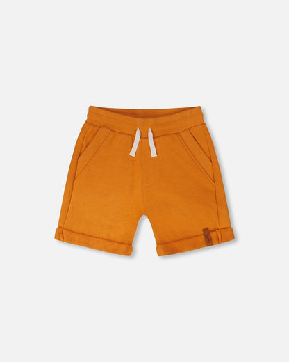 French Terry Shorts Orange-0
