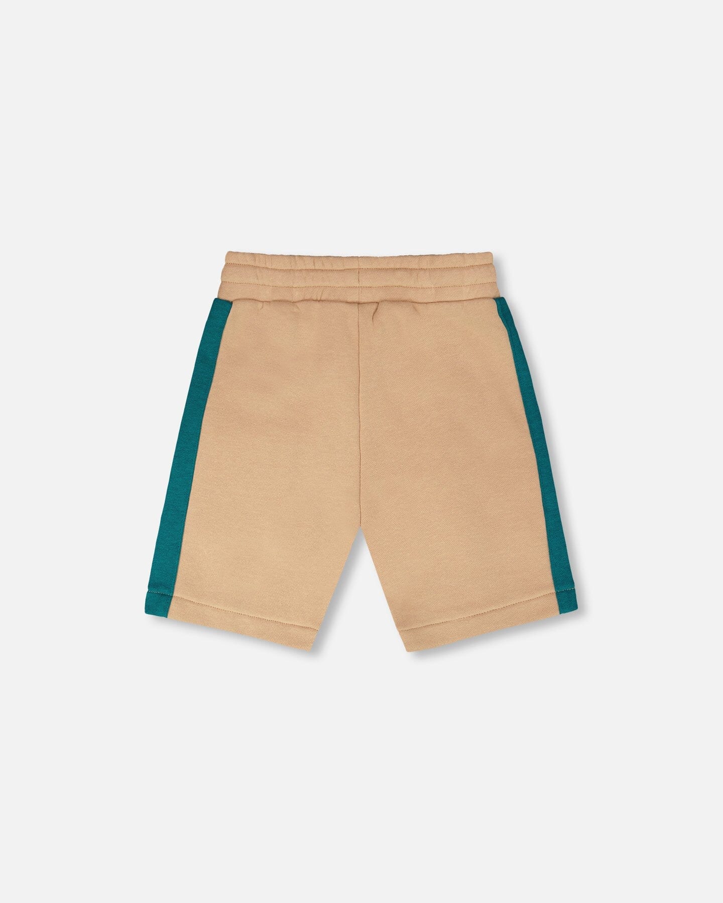 Sporty French Terry Shorts Beige-3