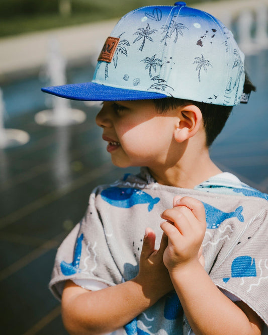 Cap Blue Beach Print-1