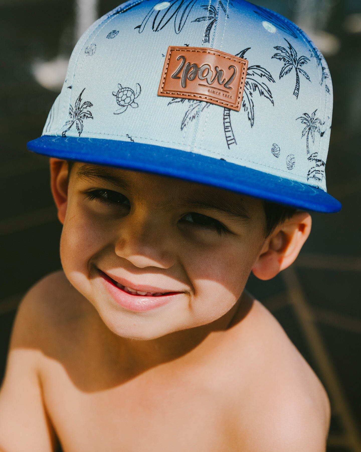 Cap Blue Beach Print-2