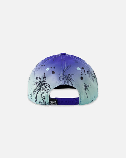 Cap Blue Beach Print-3