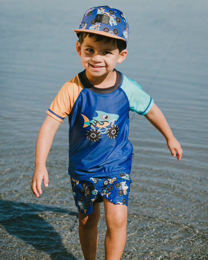 Cap Blue Truck Print-1