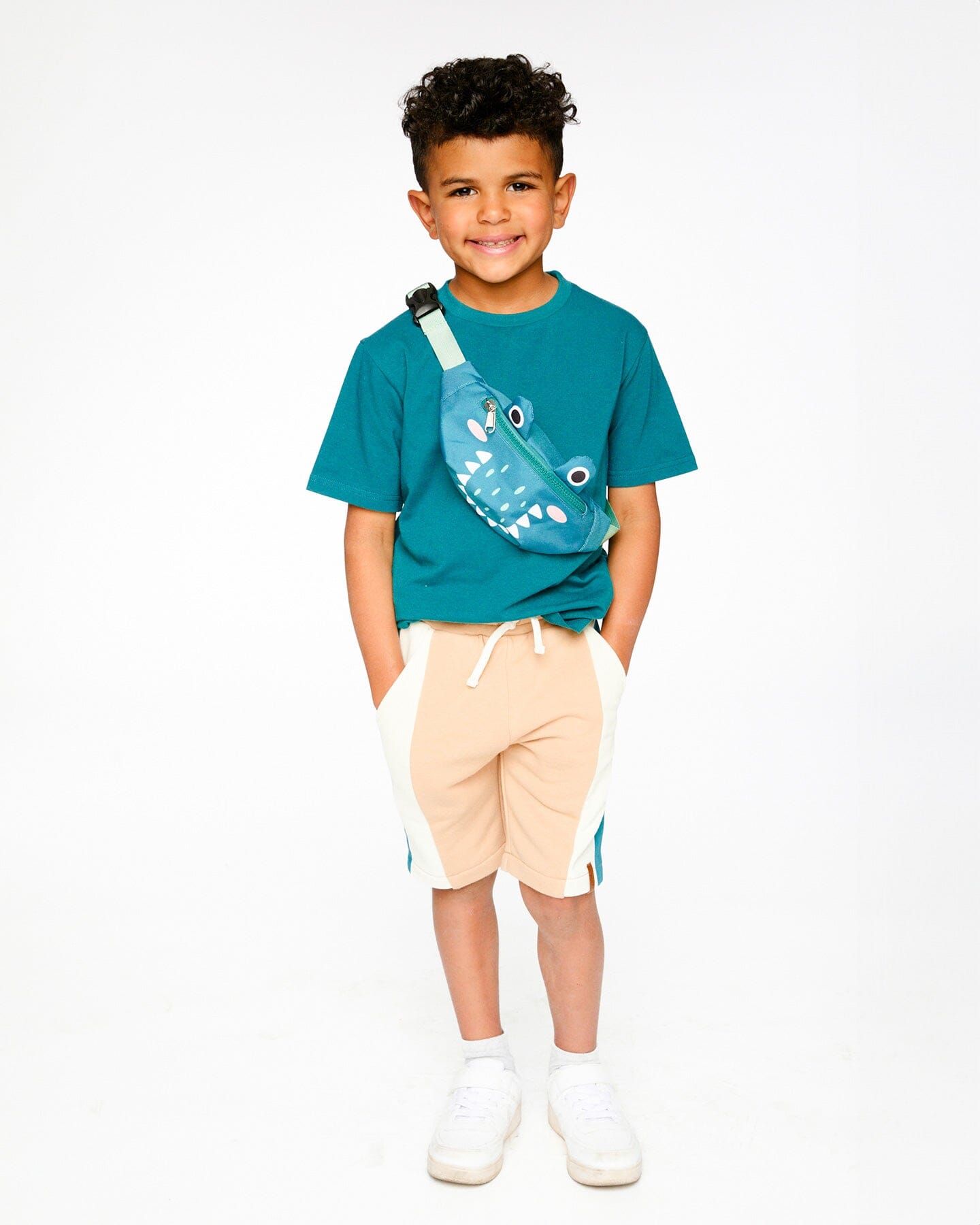 Crocodile Fanny Pack Turquoise-2