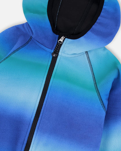 Softshell Jacket Blue To Black Gradient-2