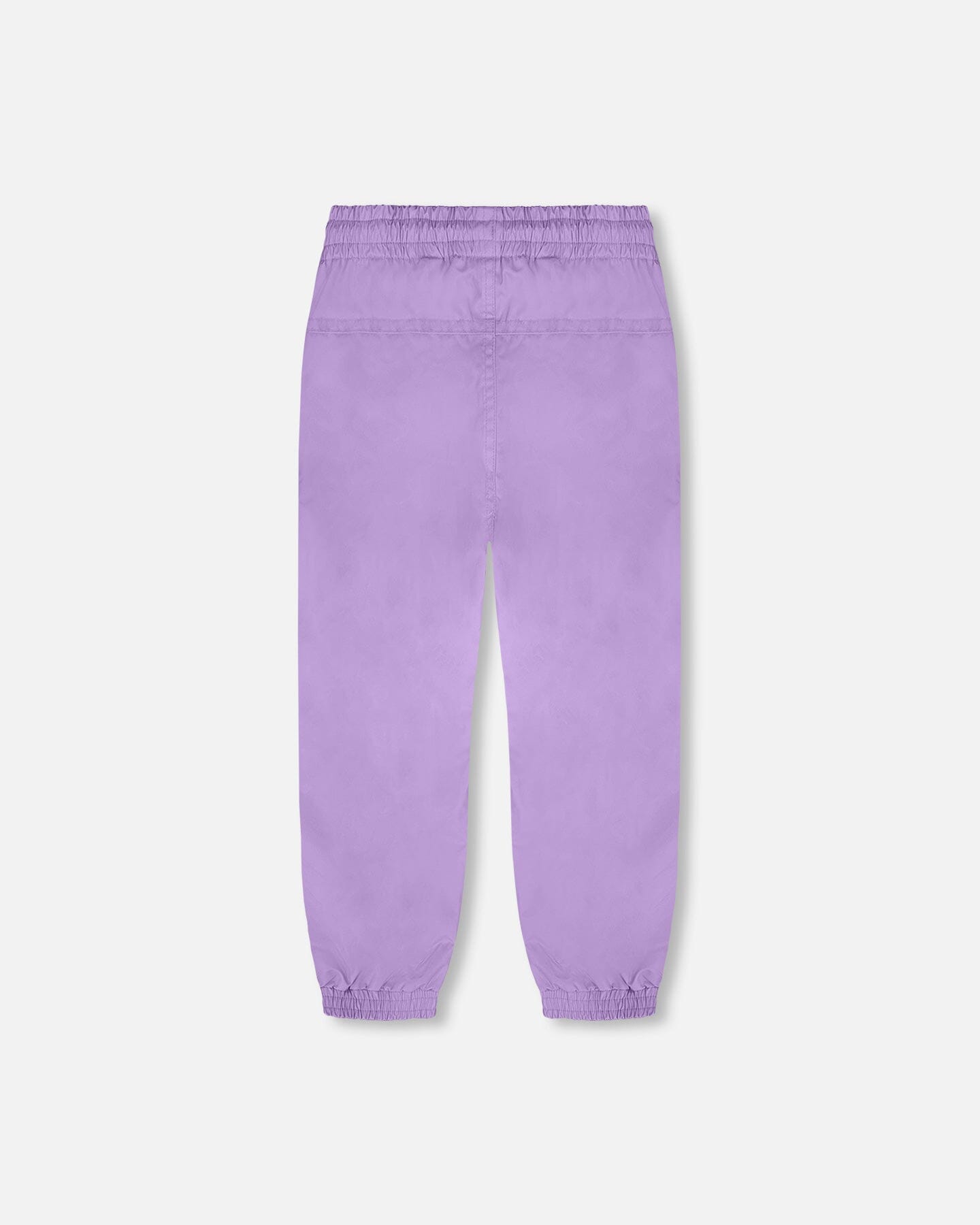 3-In-1 Two-Piece Mid-Season Outerwear With Solid Pants Set Purple Daisy Print-3