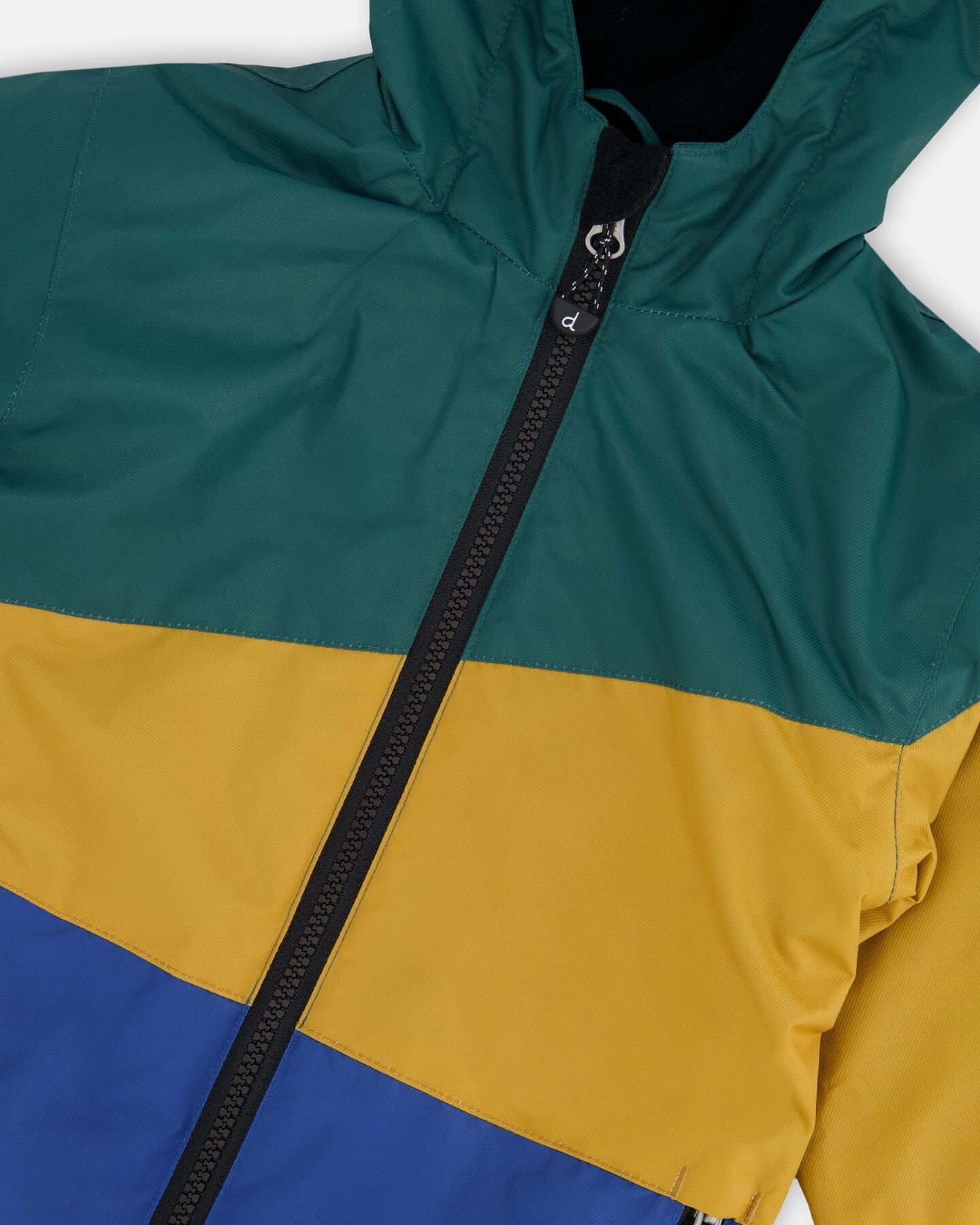 Insulated Two-Piece Mid-Season Outerwear Set Green, Yellow And Blue-3