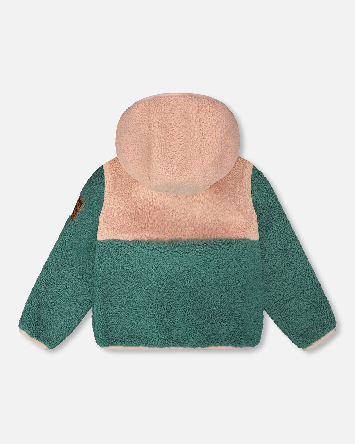 Sherpa Jacket Light Pink Colorblock-1