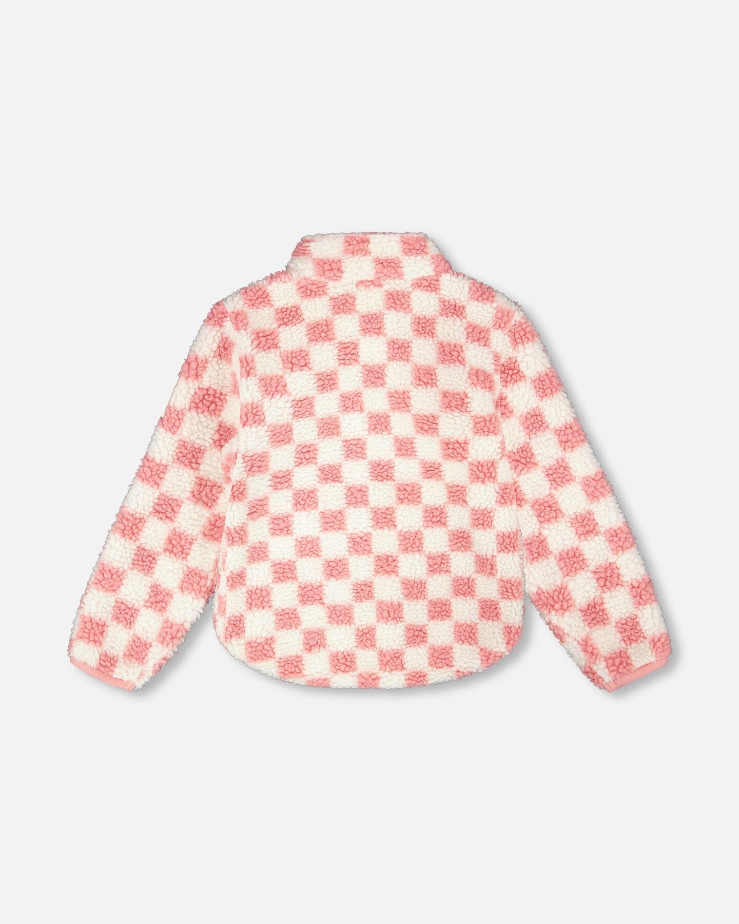 Sherpa Jacket Pink Checkerboard-1