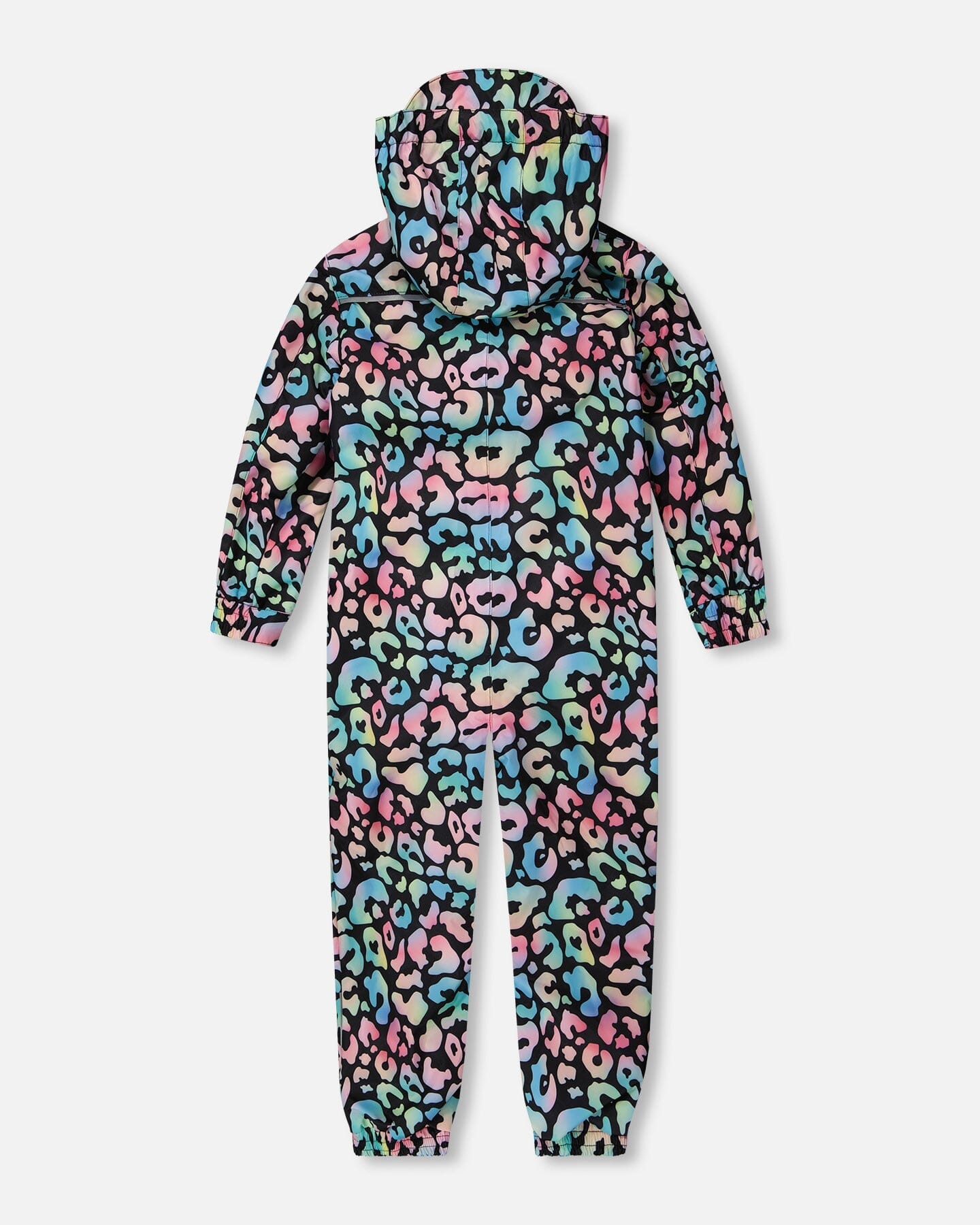Kids Mid-Season One-Piece Outerwear Black Animal Print-4
