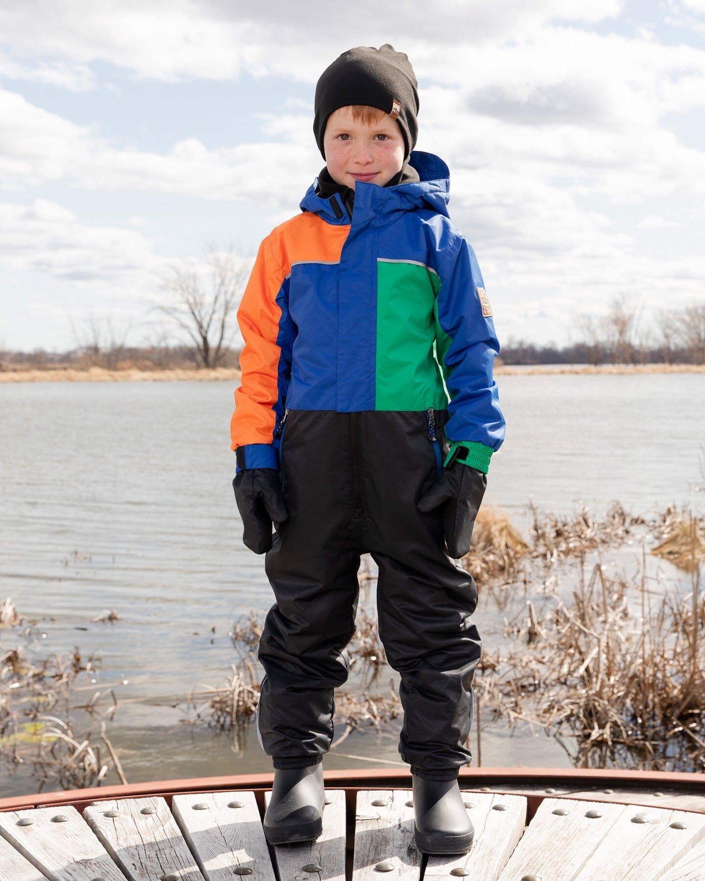 Mid-Season Mittens In Recycled Polyester Black-1