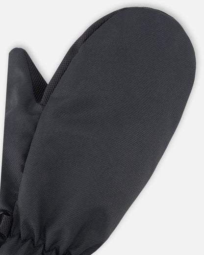 Mid-Season Mittens In Recycled Polyester Black-2