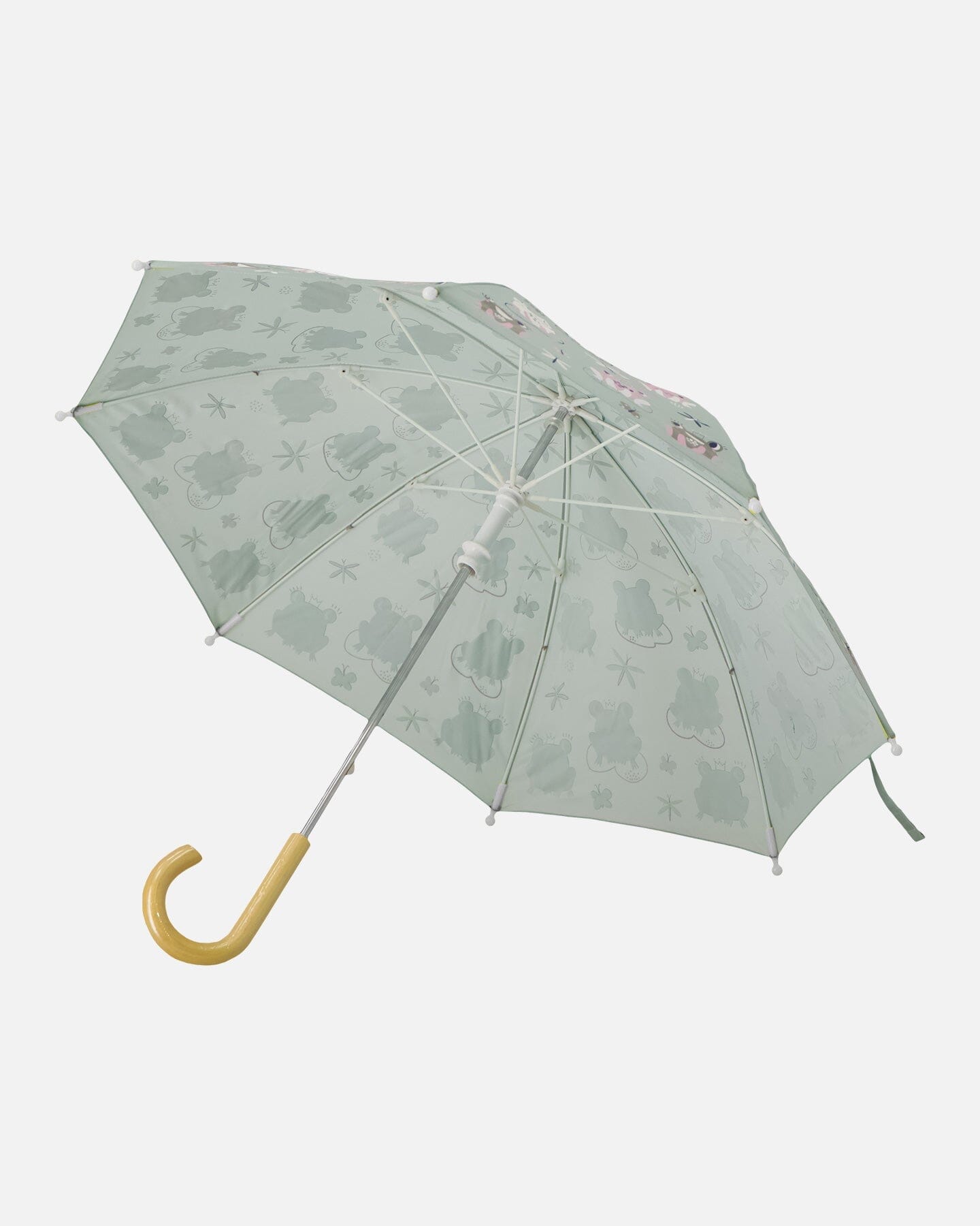 Color-Changing Umbrella Green Frog Print-2