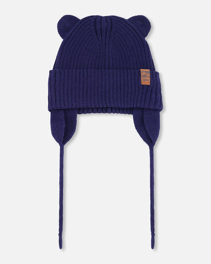 Baby Knit Hat Navy Blue-0