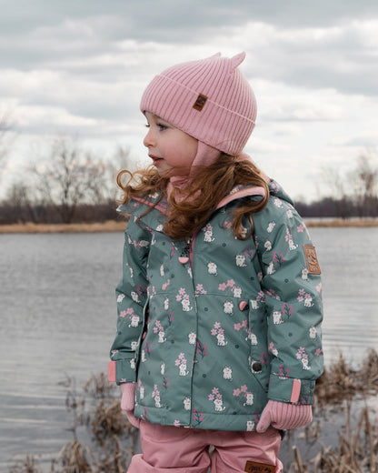 Baby Knit Hat Pale Pink-1