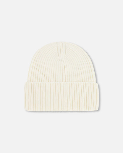 Knit Hat Off White-3