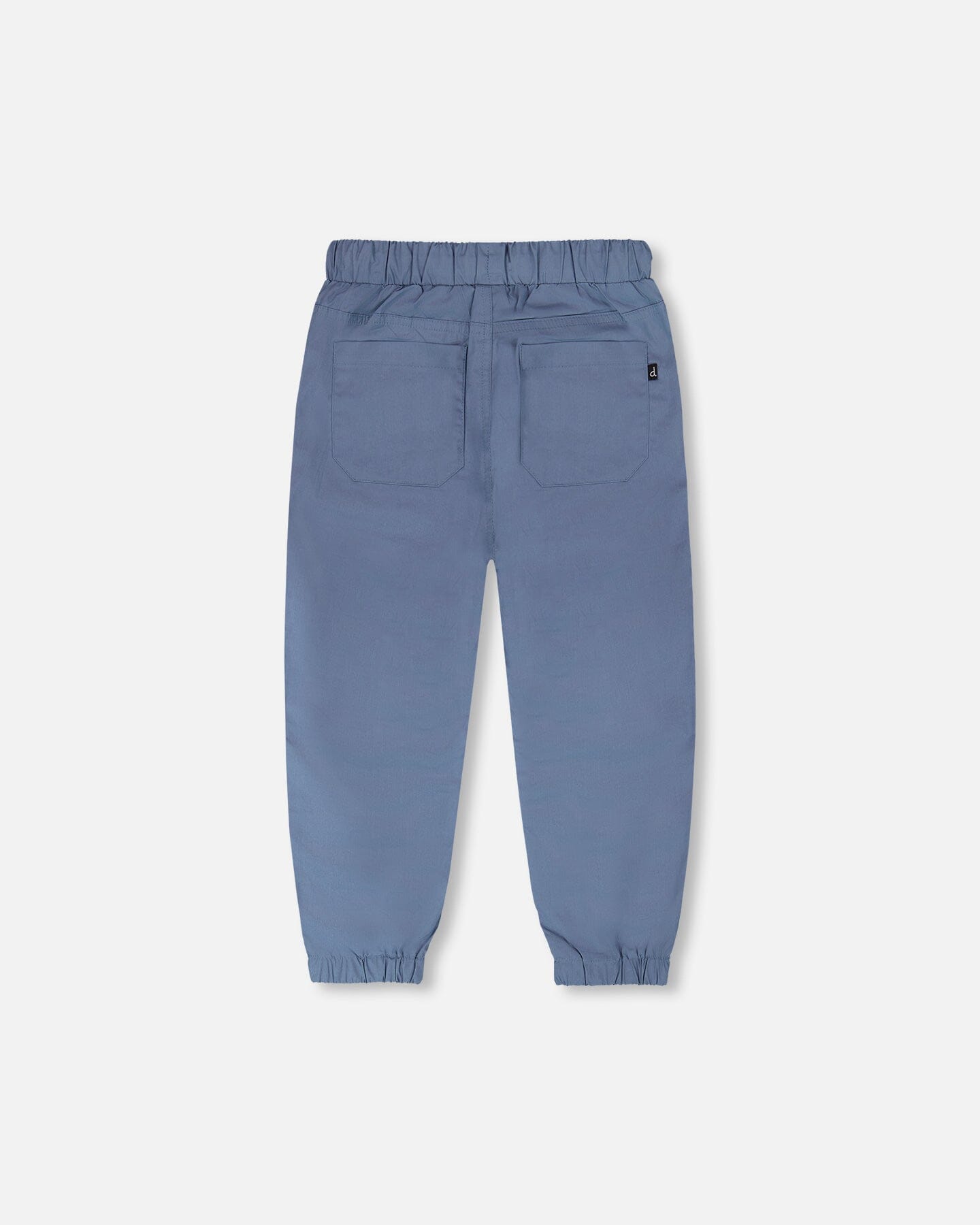 Parachute Jogger With Patch Pockets Blue Grey-2