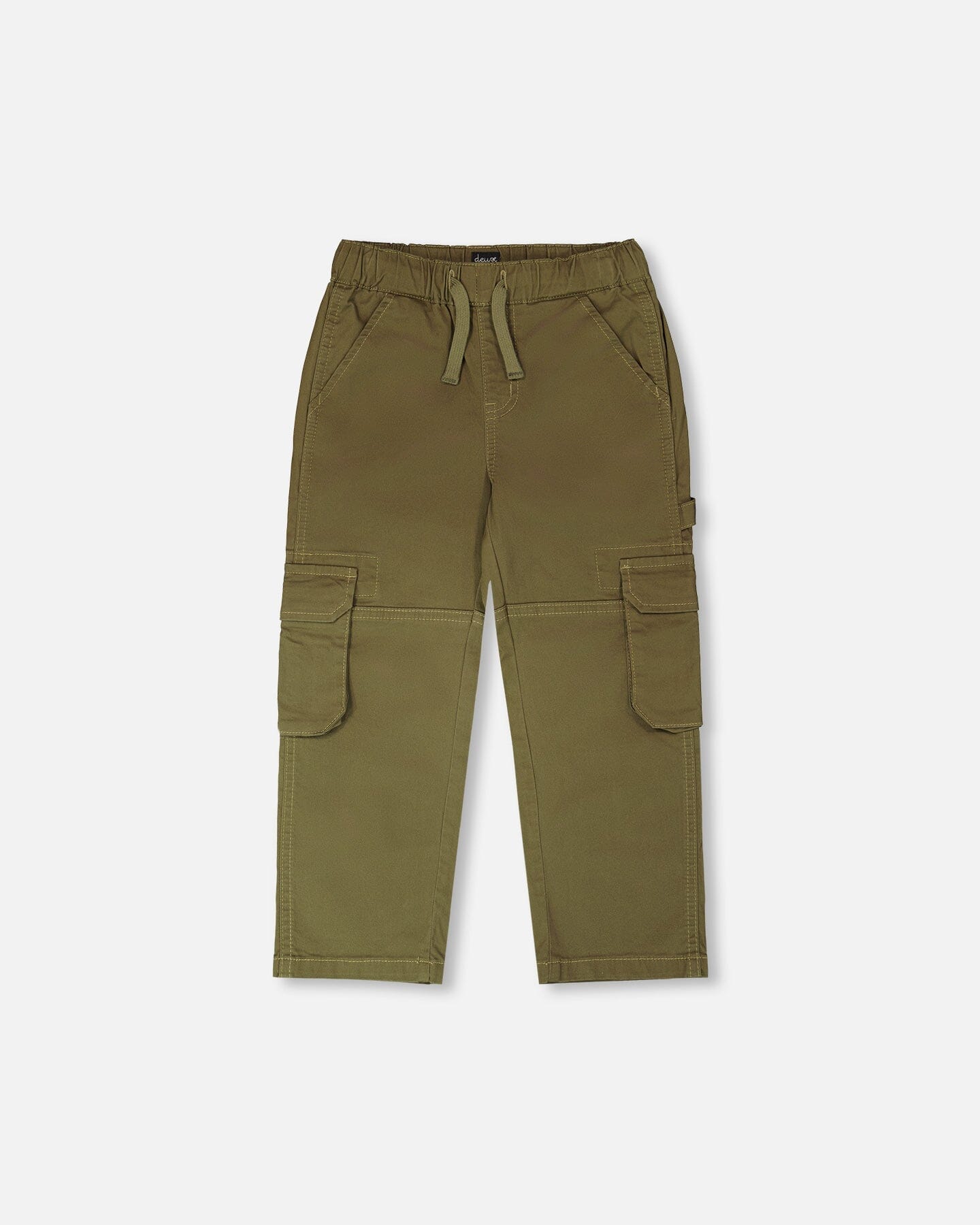 Stretch Twill Carpenter Pants Dark Khaki Green-0
