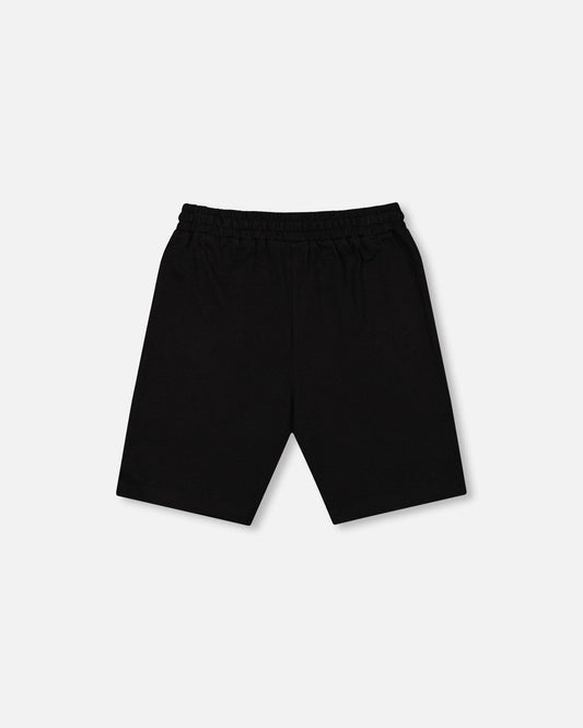 Organic Cotton Jersey Shorts Black-1