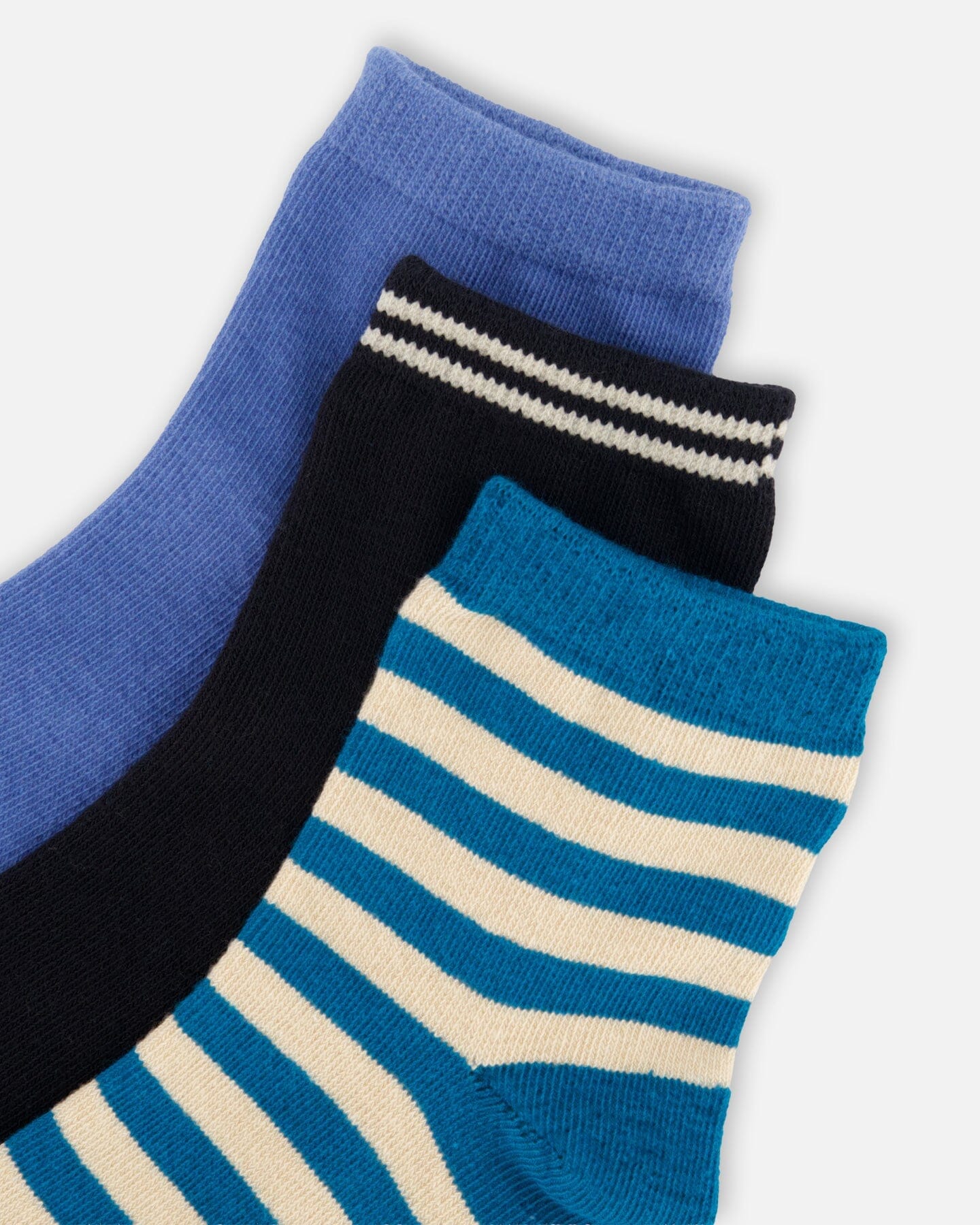 Socks (3 Pairs) Set Striped Green-2