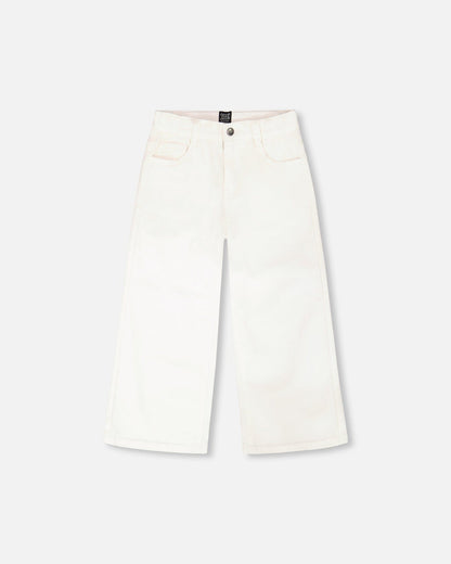 Wide Leg Jeans White-0