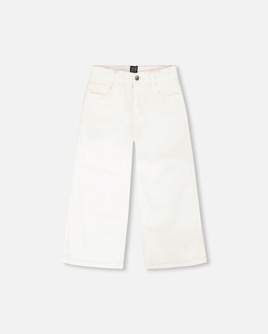 Wide Leg Jeans White-0