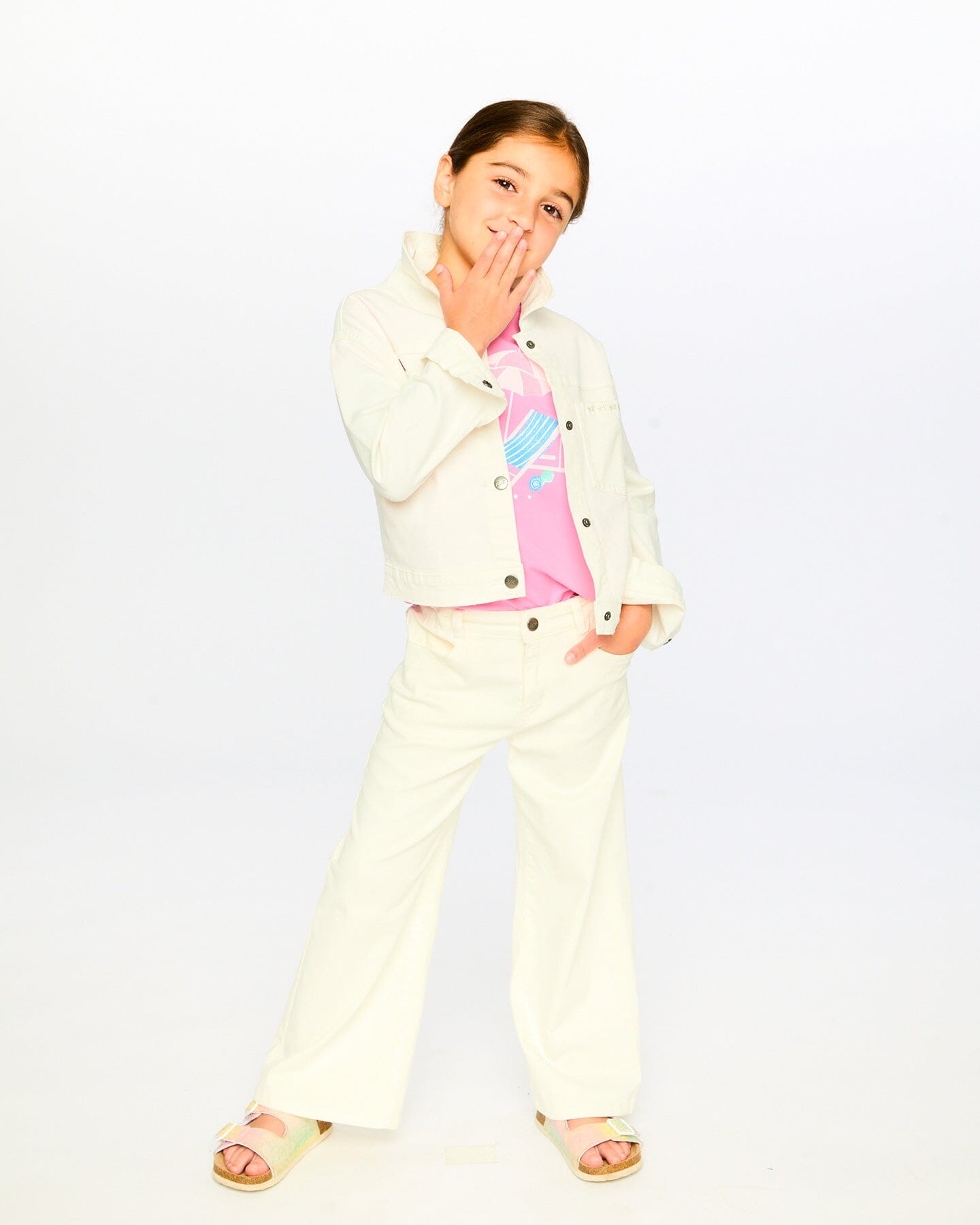 Wide Leg Jeans White-1