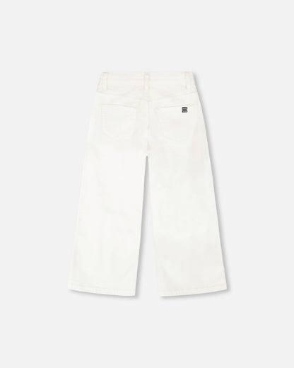 Wide Leg Jeans White-2