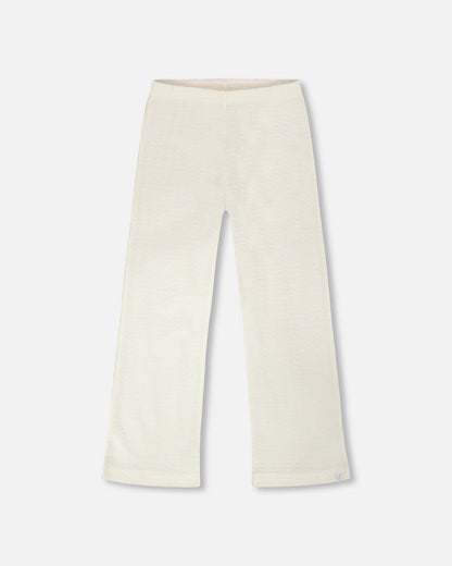 Crinkle Jersey Leggings Off White-0