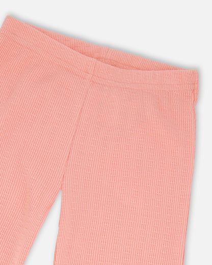 Crinkle Jersey Leggings Peach Pink-3