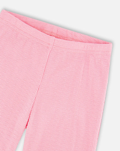 Crinkle Jersey Leggings Pink-3