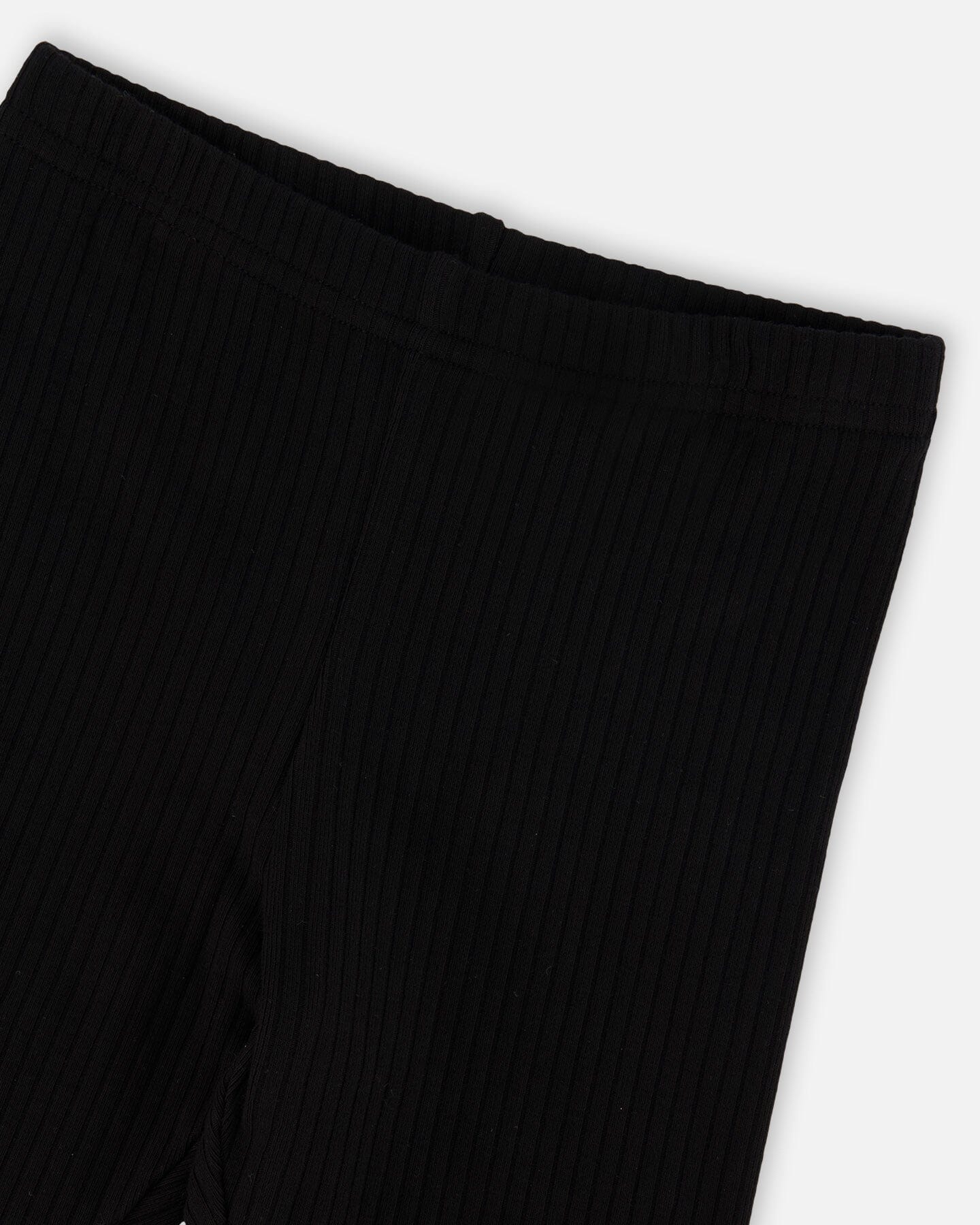 Rib Biker Leggings Black-2