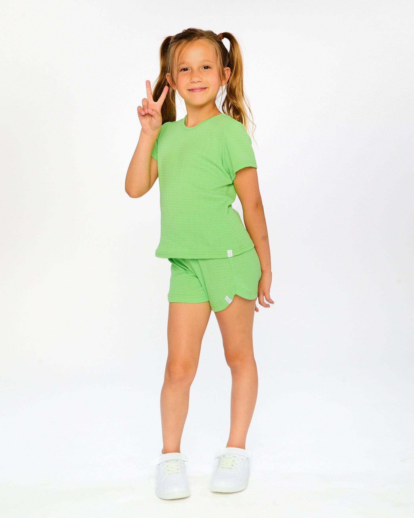 Crinkle Jersey T-Shirt Mint Green-1