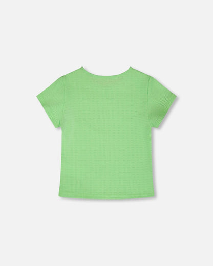 Crinkle Jersey T-Shirt Mint Green-2
