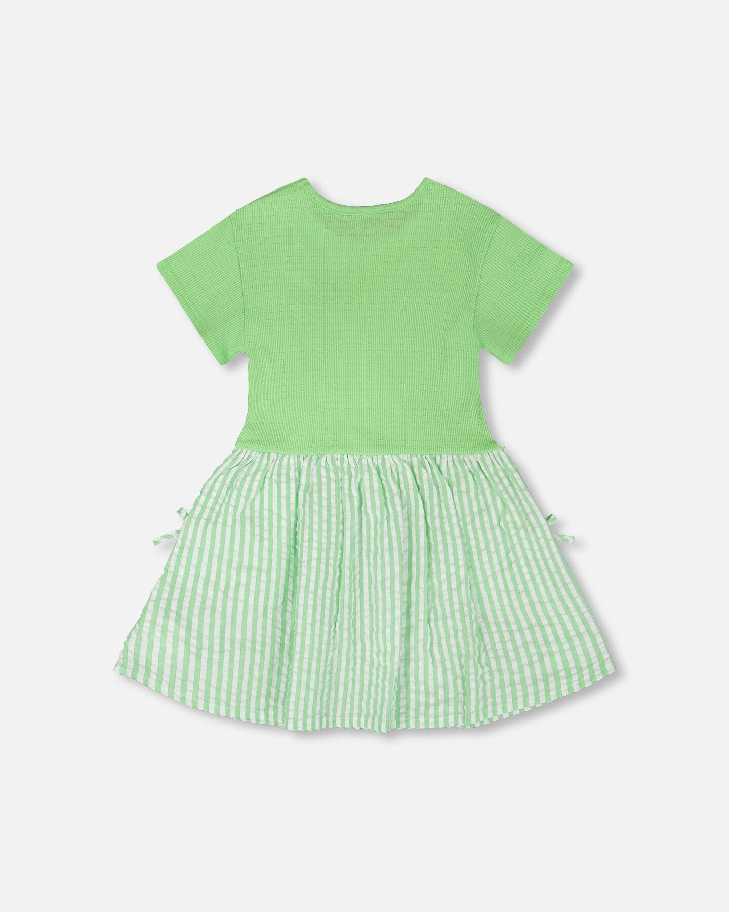 Bi-Material Dress Mint Green-2