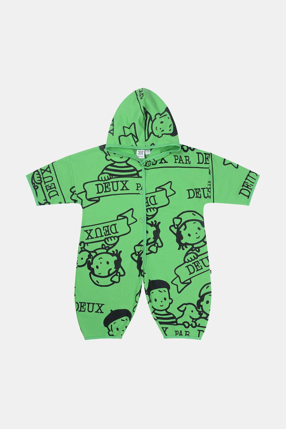 40Th Anniversary Printed Jersey One-Piece Green-0