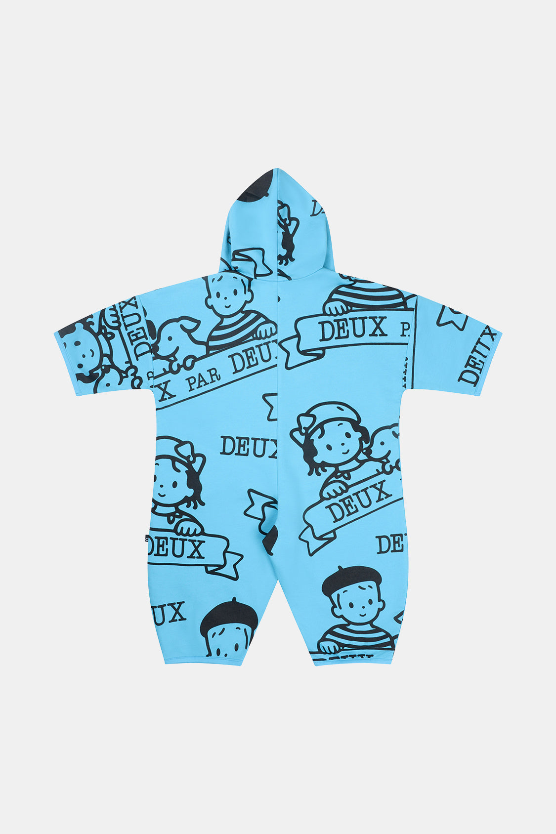 40Th Anniversary Printed Jersey One-Piece Sky Blue-2