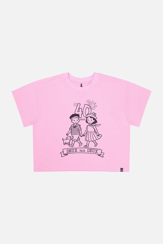 40Th Anniversary Graphic T-Shirt Soft Pink-0