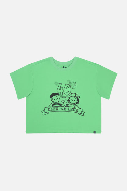 Adult 40Th Anniversary Graphic T-Shirt Green-0