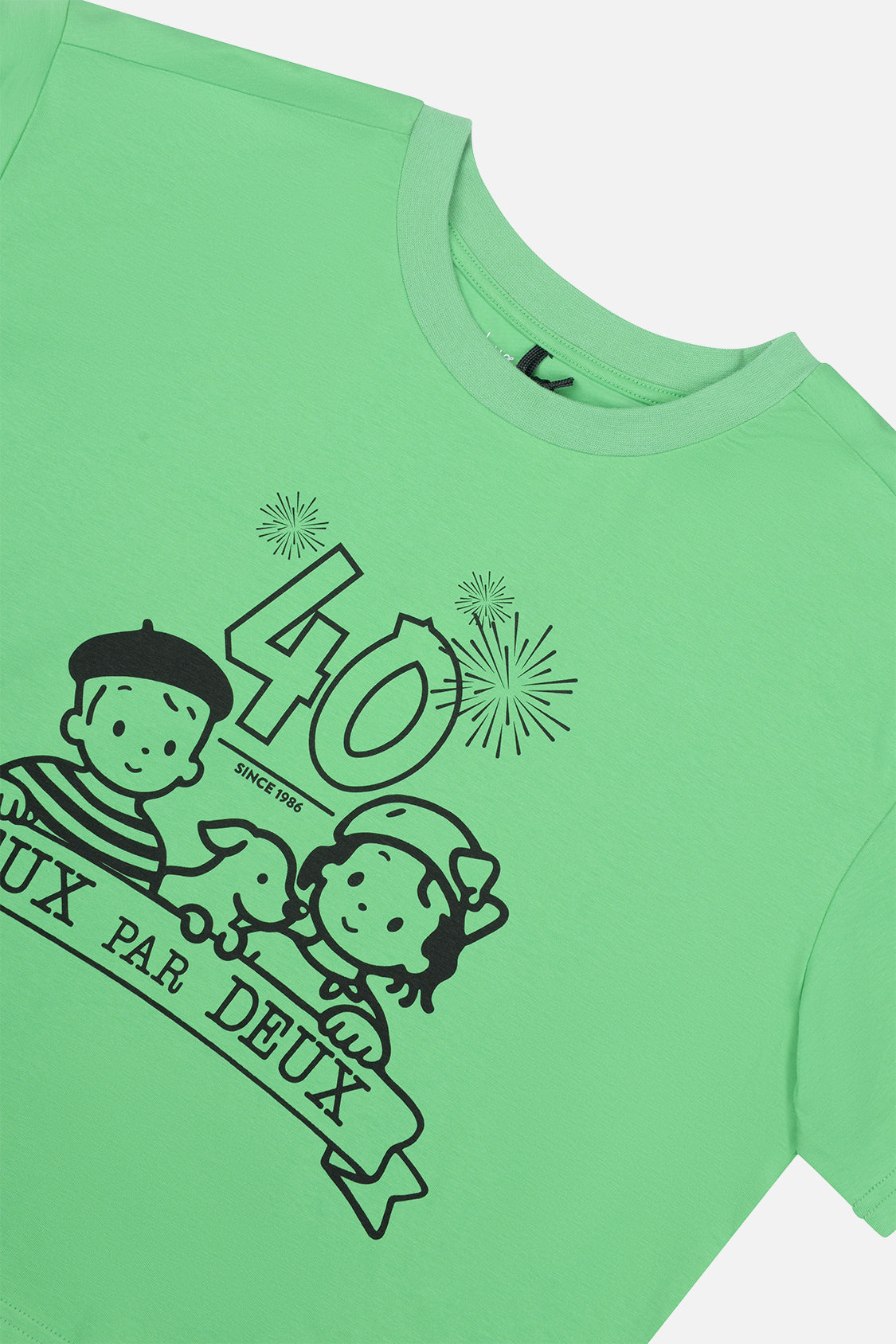 Adult 40Th Anniversary Graphic T-Shirt Green-3