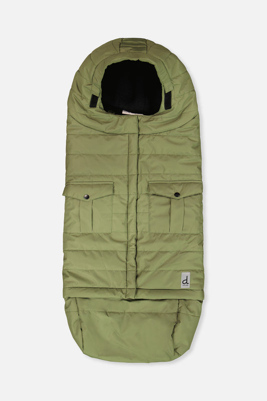 Evolutive Footmuff For Car Seats And Strollers Olive Green-0
