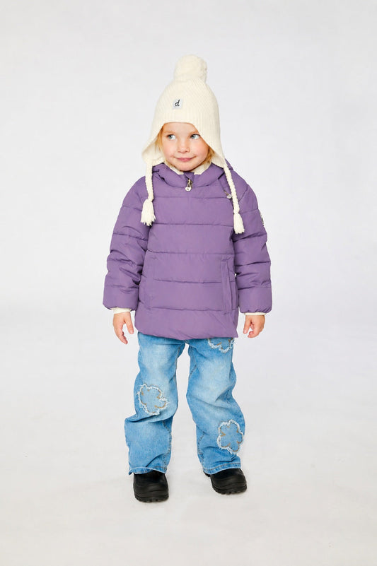 Winter Jacket Adapted For Car Seats Violet-1