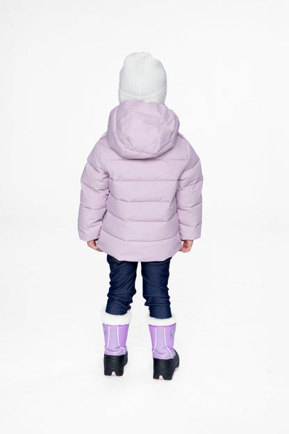 Winter Jacket Adapted For Car Seats Lavender-3