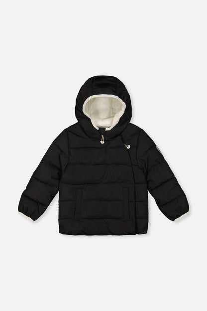 Winter Jacket Adapted For Car Seats Black-0