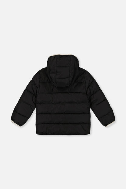 Winter Jacket Adapted For Car Seats Black-4