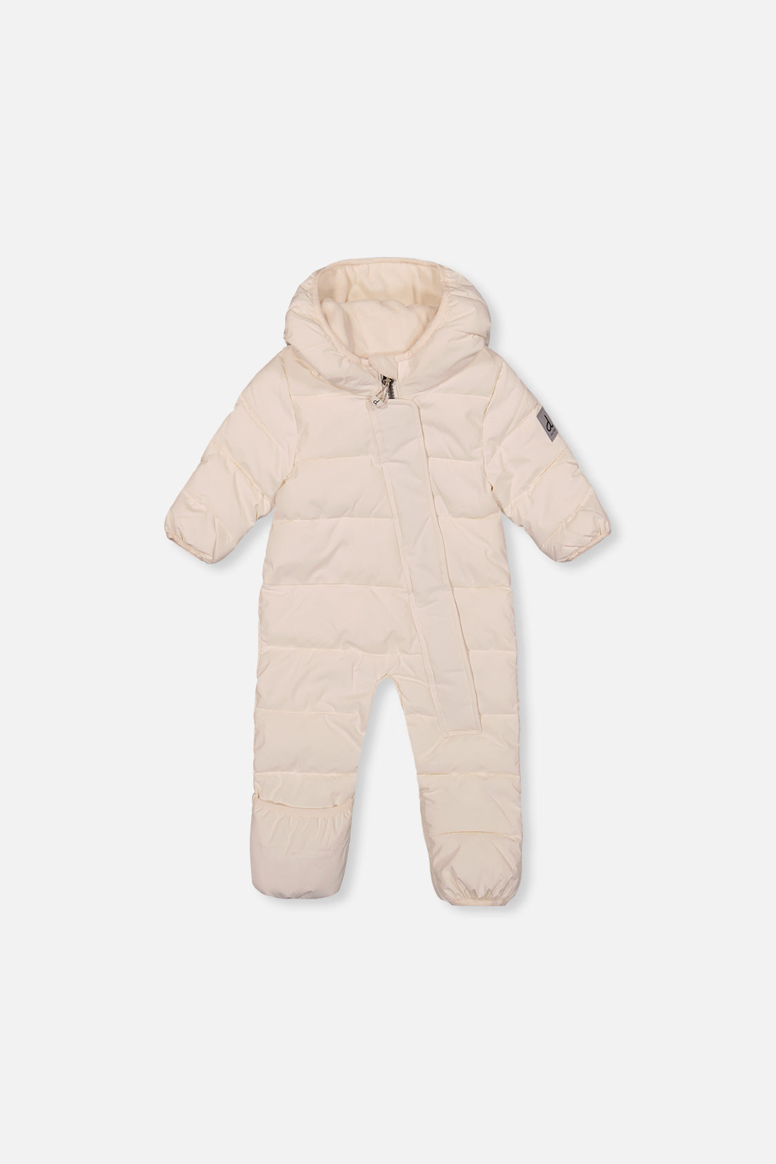 Baby Cloud One Piece Snowsuit Adapted For Car Seats Off White-0