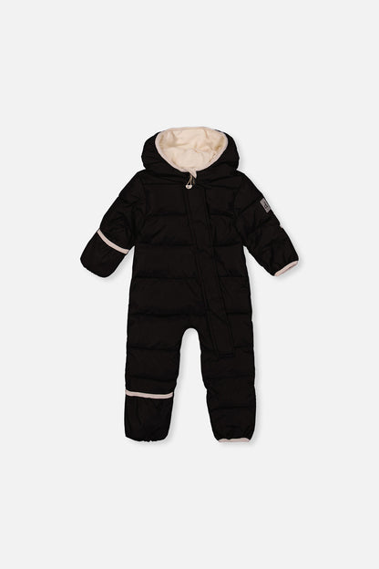 Baby Cloud One Piece Snowsuit Adapted For Car Seats Black-0