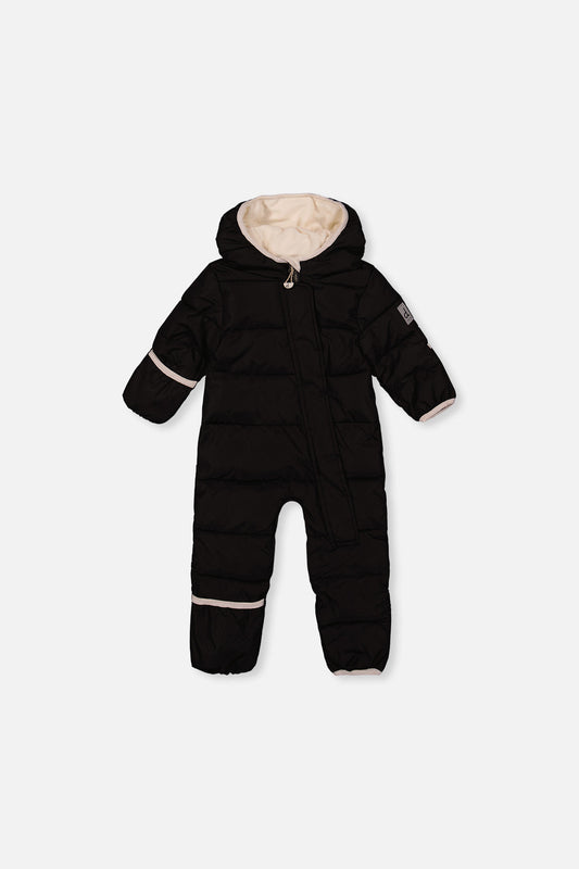 Baby Cloud One Piece Snowsuit Adapted For Car Seats Black-0